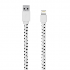 SERIOUX APPLE MFI FAB CABLE 1M WHITE