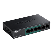 Switch 6 porturi Fast Ethernet PoE+ 60W - TRENDnet TPE-S50