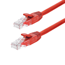 Patch cord Gigabit UTP cat6, LSZH, 0.15m, rosu - ASYTECH Networking