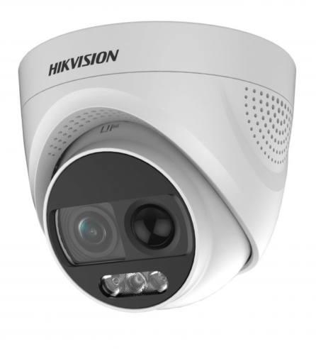 Camera supraveghere interior Hikvision TURBO X ColorVu DS-2CE72DFT-PIRXOF,detectie PIR, alarma audio si alarma vizuala cu flash,2 MP, IR 20m