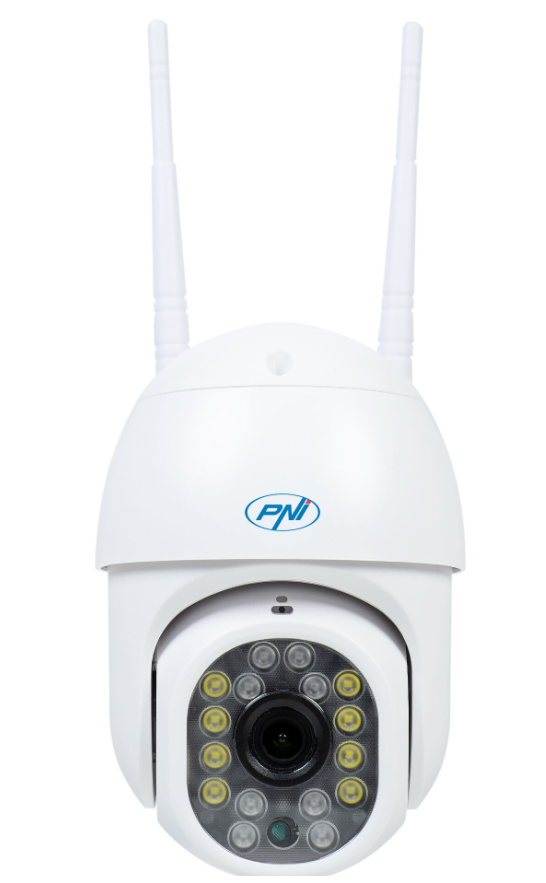 Camera supraveghere video wireless PNI IP440 WiFi PTZ, 4MP, zoom digital, slot micro SD, stand-alone, alarma detectie miscare, urmarire miscare - PNI-IP440