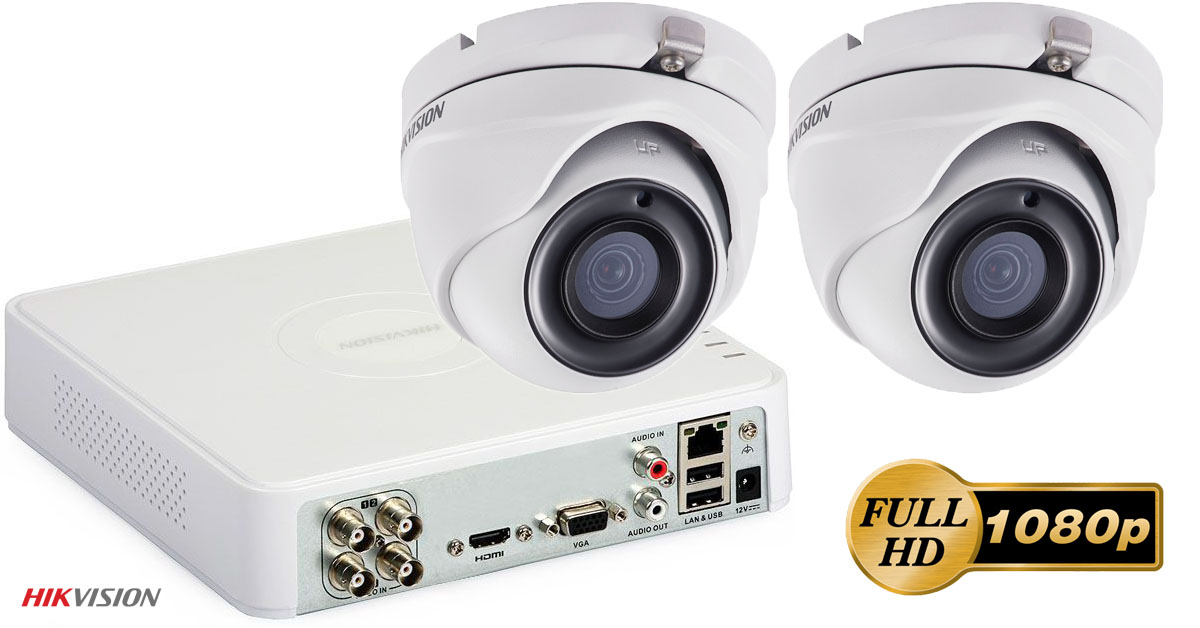 Sistem Supraveghere Video Hikvision 2 Camere De Interior Ultra Low Light Fullhd 2mp, Ir 30m